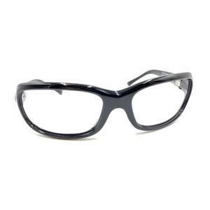 Maui Jim Lagoon MJ 189-02 Polished Black Wrap Sunglasses Frames 61-19 129 Italy